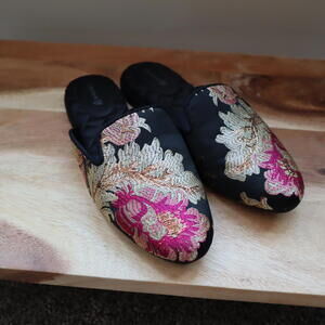 Stylish Embroidered Slide Slippers by Birdies